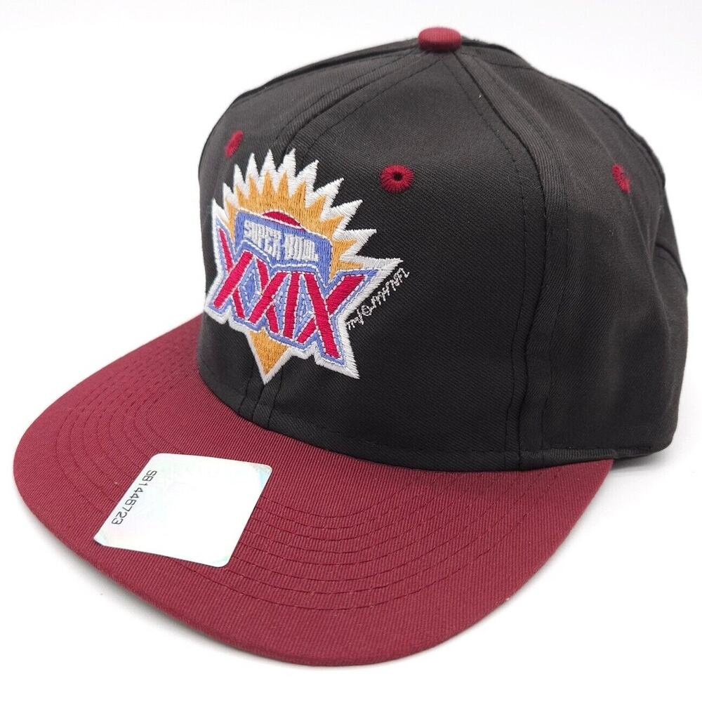 1995 Super Bowl XXIX 29 Chargers VS 49ers Logo 7 Snapback Trucker Hat‎ Ball Cap